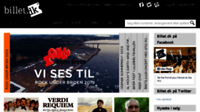 What Billet.dk website looked like in 2018 (5 years ago)