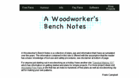 What Benchnotes.com website looked like in 2018 (5 years ago)