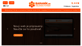 What Baranik.sk website looked like in 2018 (5 years ago)