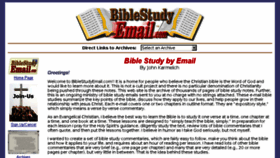 What Biblestudyemail.com website looked like in 2018 (7 years ago)
