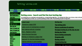 What Betting-arena.com website looked like in 2018 (5 years ago)