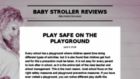 What Baby-stroller-reviews.com website looked like in 2018 (5 years ago)