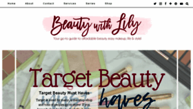 What Beautywithlily.com website looked like in 2018 (5 years ago)