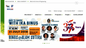 What Base.binus.ac.id website looked like in 2018 (5 years ago)