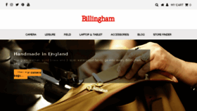 What Billingham.co.uk website looked like in 2018 (8 years ago)