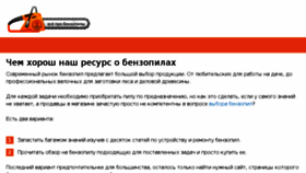 What Benzopilok.ru website looked like in 2018 (5 years ago)