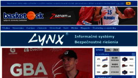 What Basket.sk website looked like in 2018 (5 years ago)