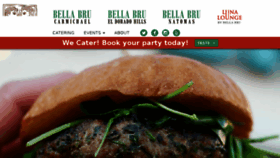 What Bellabrucafe.com website looked like in 2018 (5 years ago)