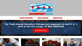 What Baconfestchicago.com website looked like in 2018 (5 years ago)