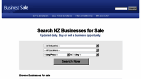 What Businesssale.co.nz website looked like in 2018 (5 years ago)
