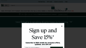 What Barnesandnoble.com website looked like in 2018 (5 years ago)