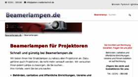 What Beamerlampen.de website looked like in 2018 (5 years ago)