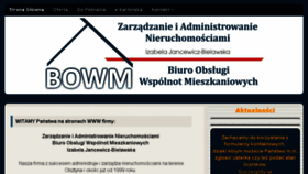 What Bowm-olsztyn.pl website looked like in 2018 (5 years ago)