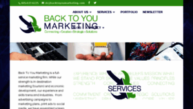 What Backtoyoumarketing.com website looked like in 2018 (5 years ago)