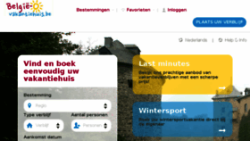 What Belgie-vakantiehuis.be website looked like in 2018 (5 years ago)