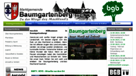 What Baumgartenberg.at website looked like in 2018 (5 years ago)