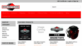 What Briggsstrattonstore.com website looked like in 2018 (5 years ago)