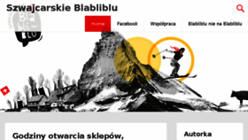 What Blabliblu.pl website looked like in 2018 (5 years ago)