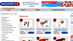 What Bigshop.lv website looked like in 2018 (5 years ago)
