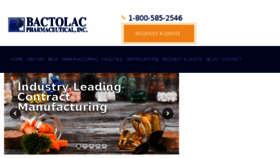 What Bactolac.com website looked like in 2018 (5 years ago)