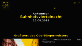 What Bahnhofsviertelnacht.de website looked like in 2018 (5 years ago)