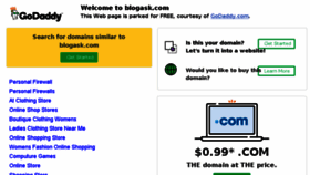 What Blogask.com website looked like in 2018 (5 years ago)