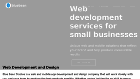What Bluebeanstudios.com website looked like in 2018 (6 years ago)