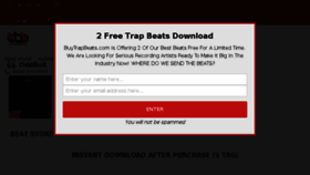 What Buytrapbeats.com website looked like in 2018 (5 years ago)