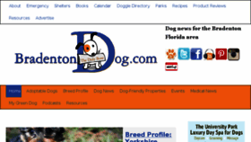 What Bradentondog.com website looked like in 2018 (5 years ago)
