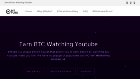 What Bittube.me website looked like in 2018 (5 years ago)