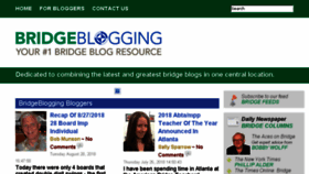 What Bridgeblogging.com website looked like in 2018 (5 years ago)