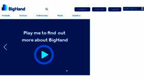 What Bighand.com website looked like in 2018 (5 years ago)