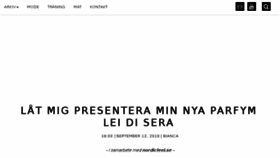 What Biancaingrosso.se website looked like in 2018 (5 years ago)