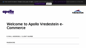 What B2b.apollovredestein.com website looked like in 2018 (5 years ago)