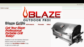 What Blazegrills.com website looked like in 2018 (5 years ago)