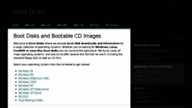 What Bootdisks.us website looked like in 2011 (13 years ago)