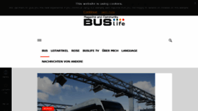 What Buslife.de website looked like in 2018 (5 years ago)