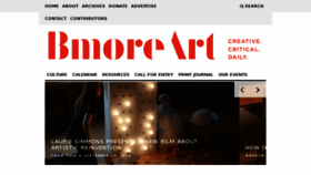 What Bmoreart.com website looked like in 2018 (5 years ago)