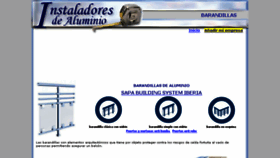 What Barandillas.com website looked like in 2018 (5 years ago)