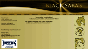 What Blacksaras.com website looked like in 2018 (5 years ago)
