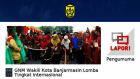 What Banjarmasinkota.go.id website looked like in 2018 (5 years ago)