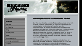 What Bestattungen-schneider.com website looked like in 2018 (5 years ago)