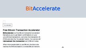 What Bitaccelerate.com website looked like in 2018 (5 years ago)