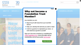 What Boltonft.nhs.uk website looked like in 2018 (5 years ago)