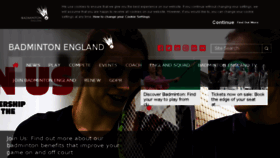What Badmintonengland.co.uk website looked like in 2018 (5 years ago)