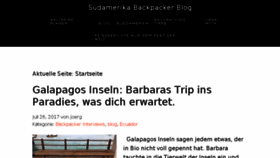 What Backpacker-blog.org website looked like in 2018 (5 years ago)
