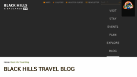 What Blackhillstravelblog.com website looked like in 2018 (5 years ago)