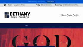 What Bethanybiblechurch.com website looked like in 2018 (5 years ago)