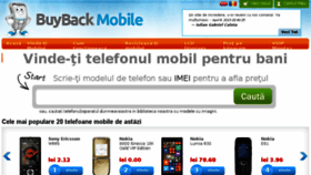 What Buybackmobile.ro website looked like in 2018 (5 years ago)