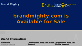 What Brandmighty.com website looked like in 2018 (5 years ago)